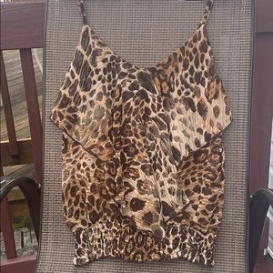 Animal print strap blouse🌼